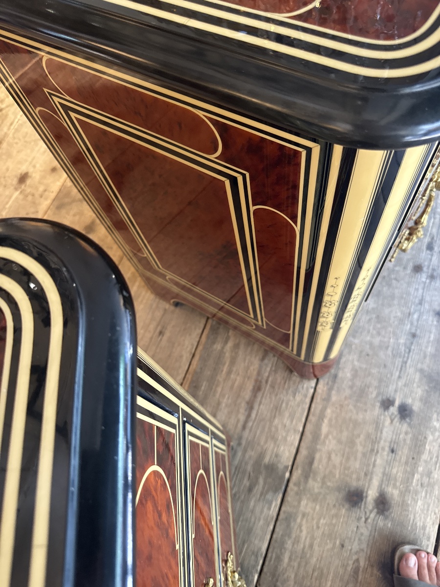 Pair Of Louis XIV-style Chests Of Drawers-photo-1