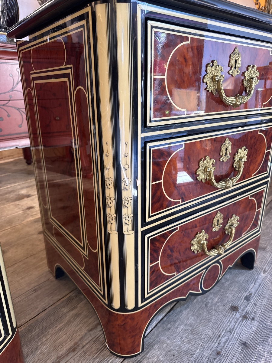 Pair Of Louis XIV-style Chests Of Drawers-photo-4