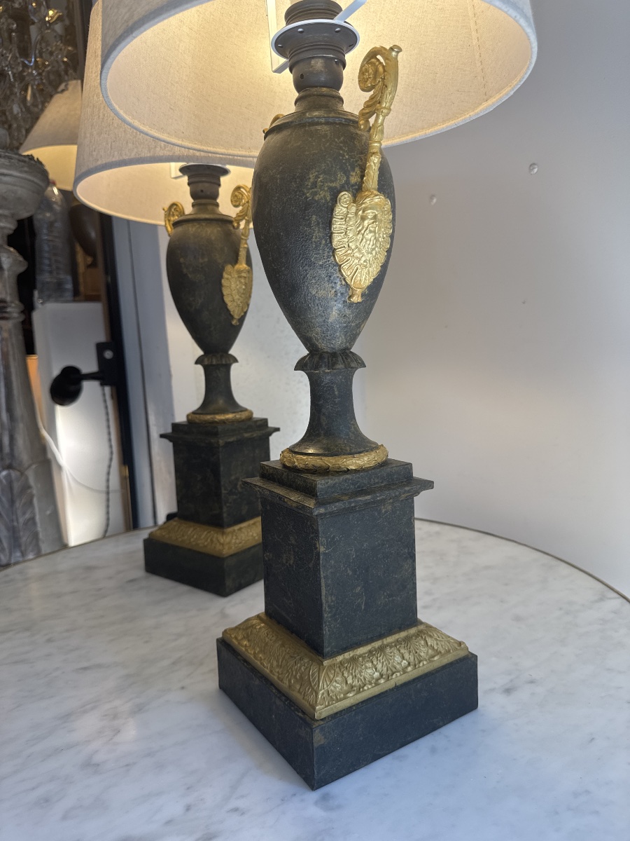 Paire de lampes de type Carcel-photo-2