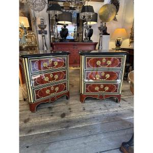 Pair Of Louis XIV-style Chests Of Drawers