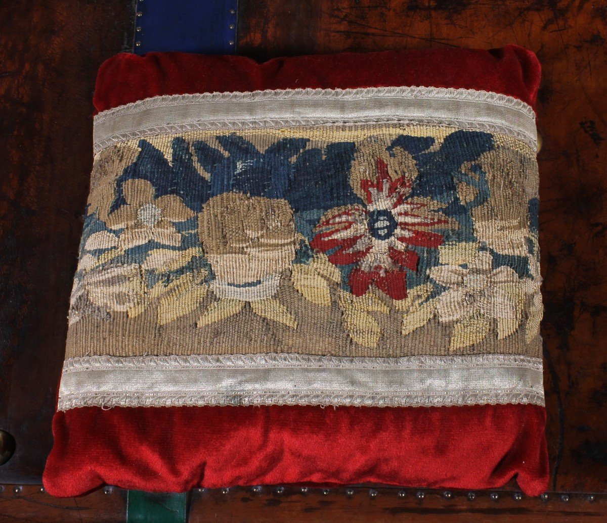 Lot Of Cushions In Tapestry And Velvet From 17 ° To 19 ° Century-photo-4