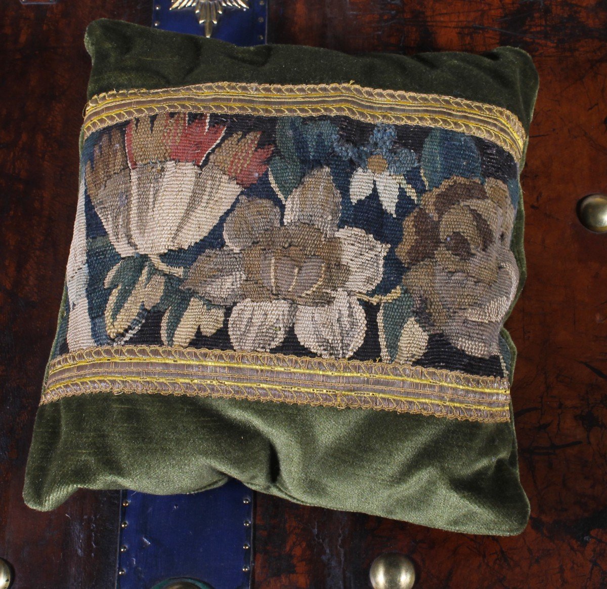 Lot Of Cushions In Tapestry And Velvet From 17 ° To 19 ° Century-photo-3