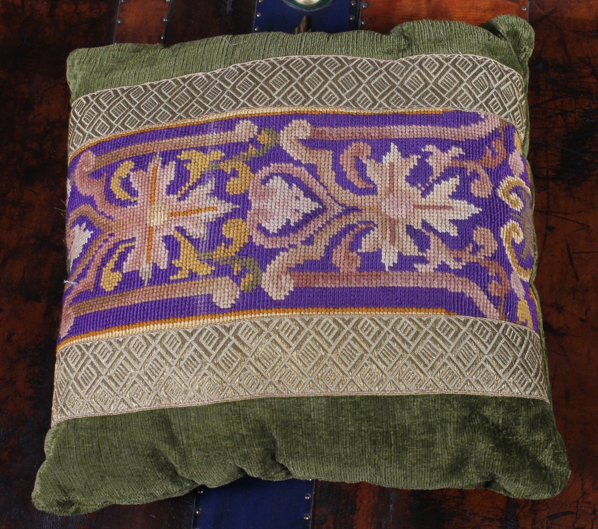 Lot Of Cushions In Tapestry And Velvet From 17 ° To 19 ° Century-photo-4