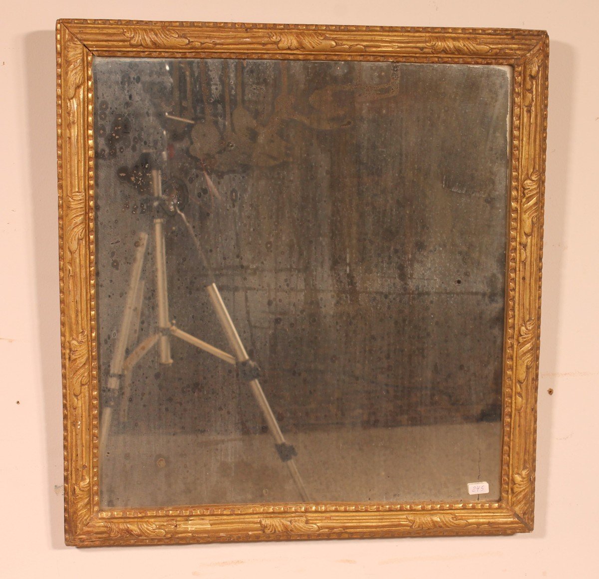 Miroir En Bois Sculpté Et Doré Epoque Louis XVI XVIII ème