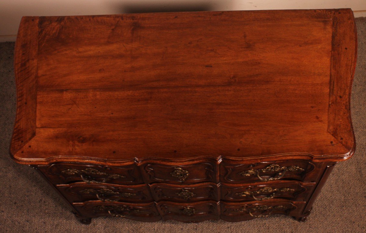 Crossbow Commode /  Chezt Of Drawers In Walnut 18 ° Century Louis XV-photo-7