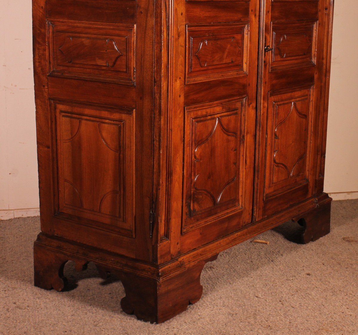 Armoire En Noyer Du 17° Siècle - Italie-photo-3