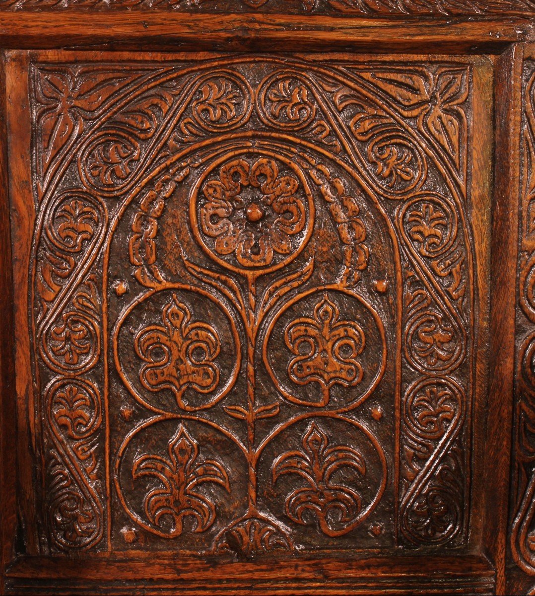 Charles I Joined Oak Armchair - Early 17th Century-photo-2
