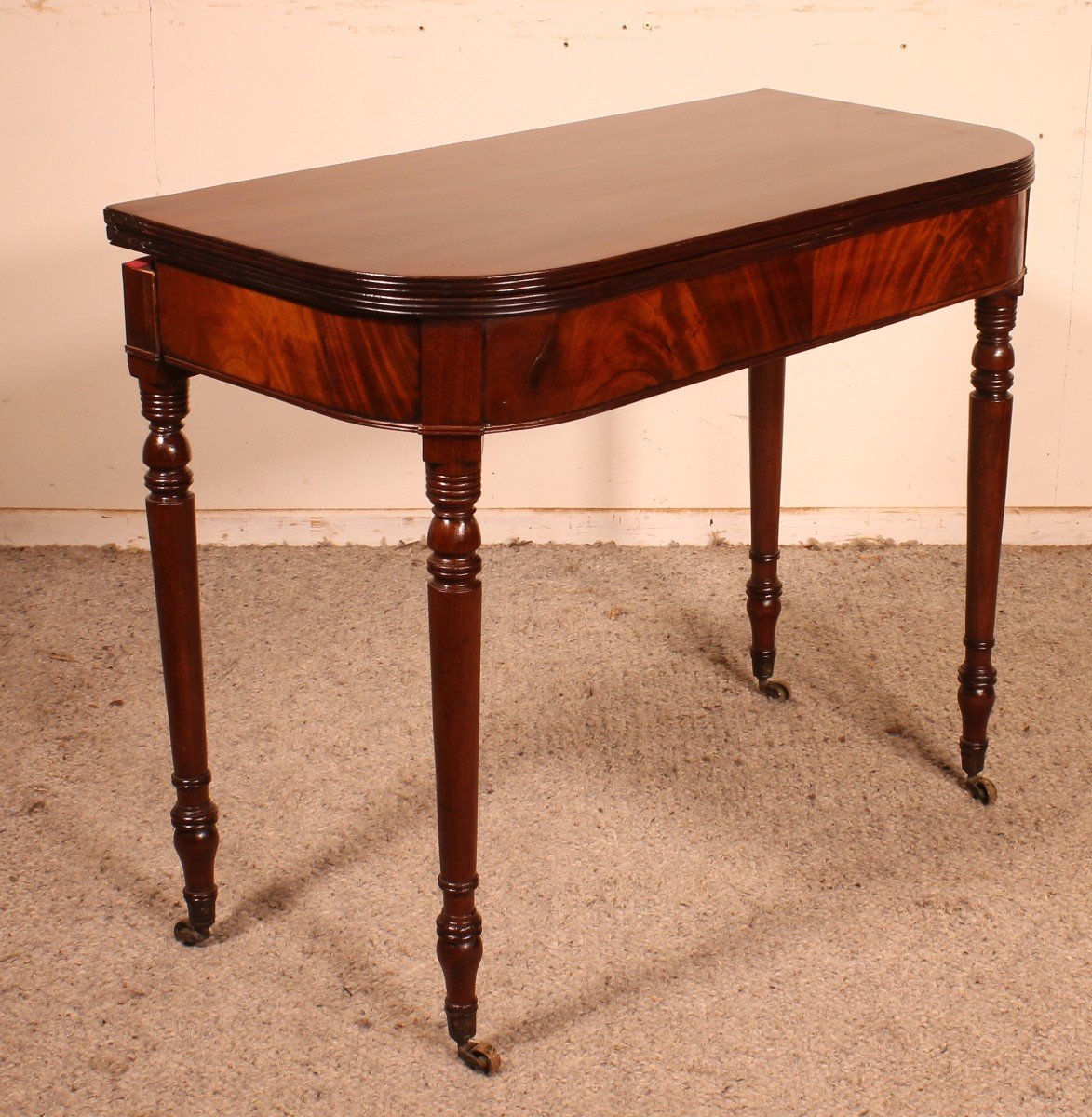 19th Century Console Or Game Table In Mahogany-photo-3