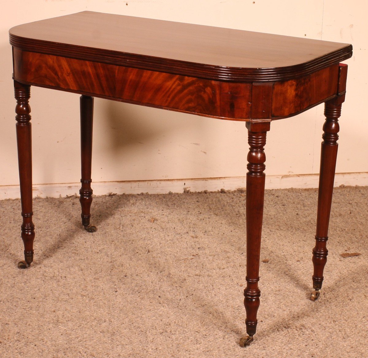 19th Century Console Or Game Table In Mahogany-photo-4