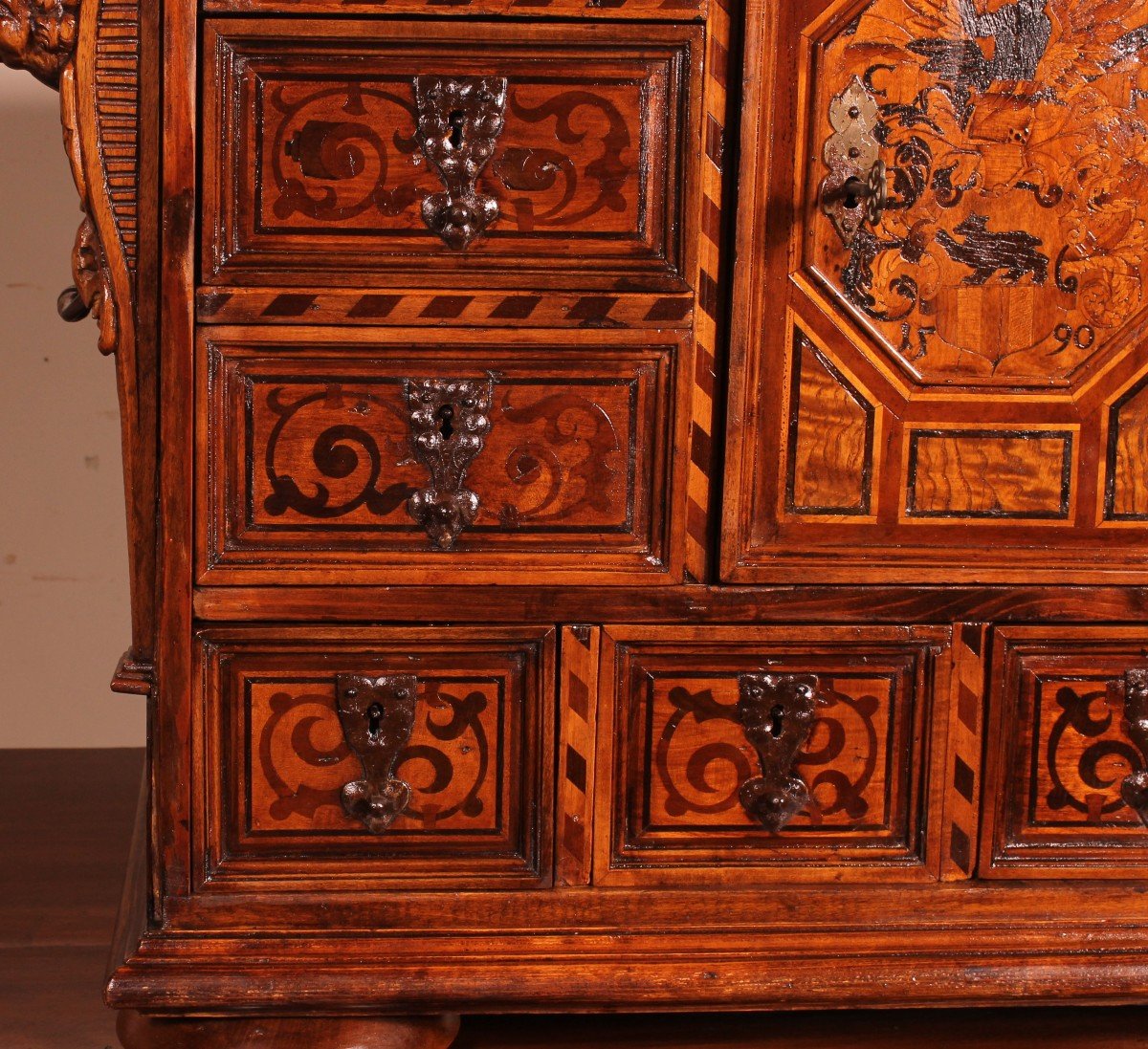 Black Forest Cabinet Dated 1590-photo-3