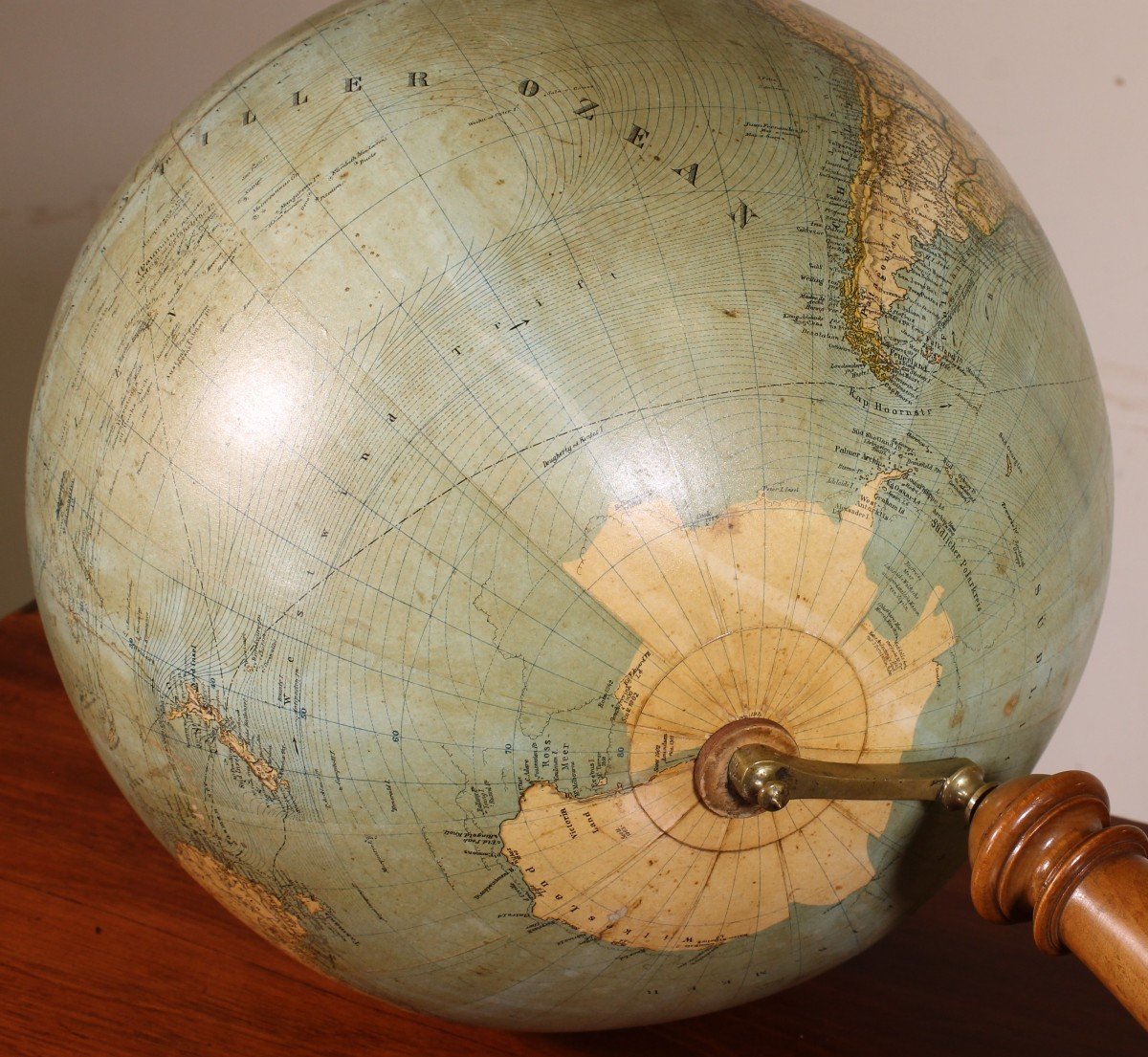 Globe Terrestre Erd Globus Du 19° Siècle-photo-7