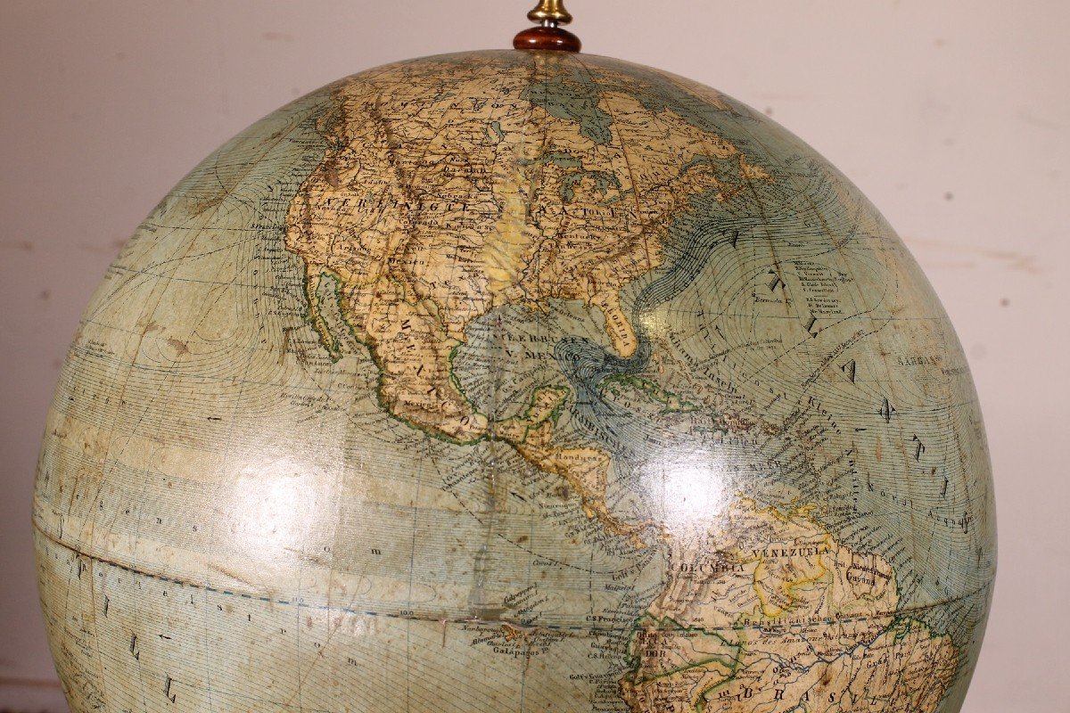 Globe Terrestre Erd Globus Du 19° Siècle-photo-8