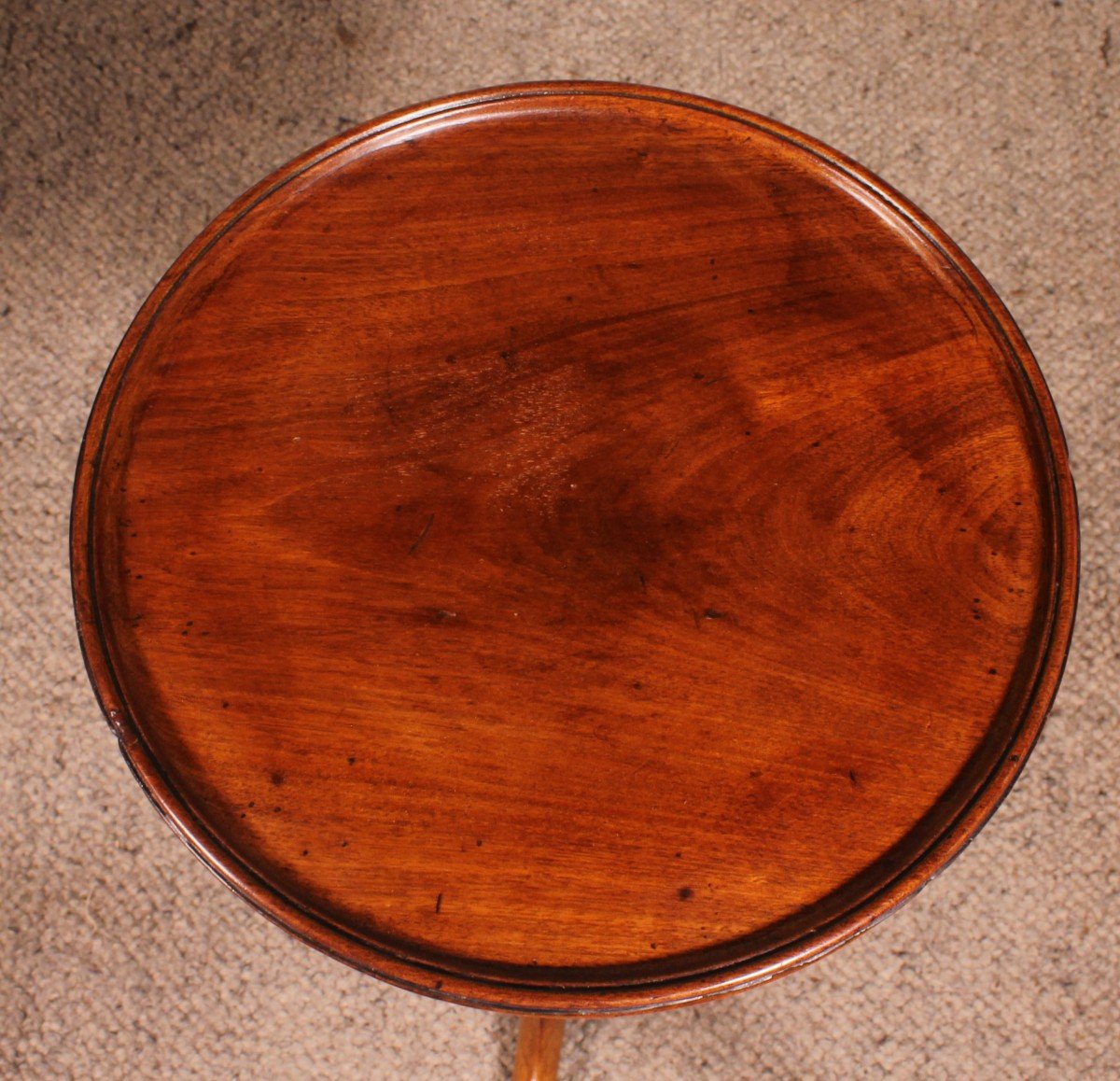 Small Mahogany Tripod Table - 19th Century-photo-3
