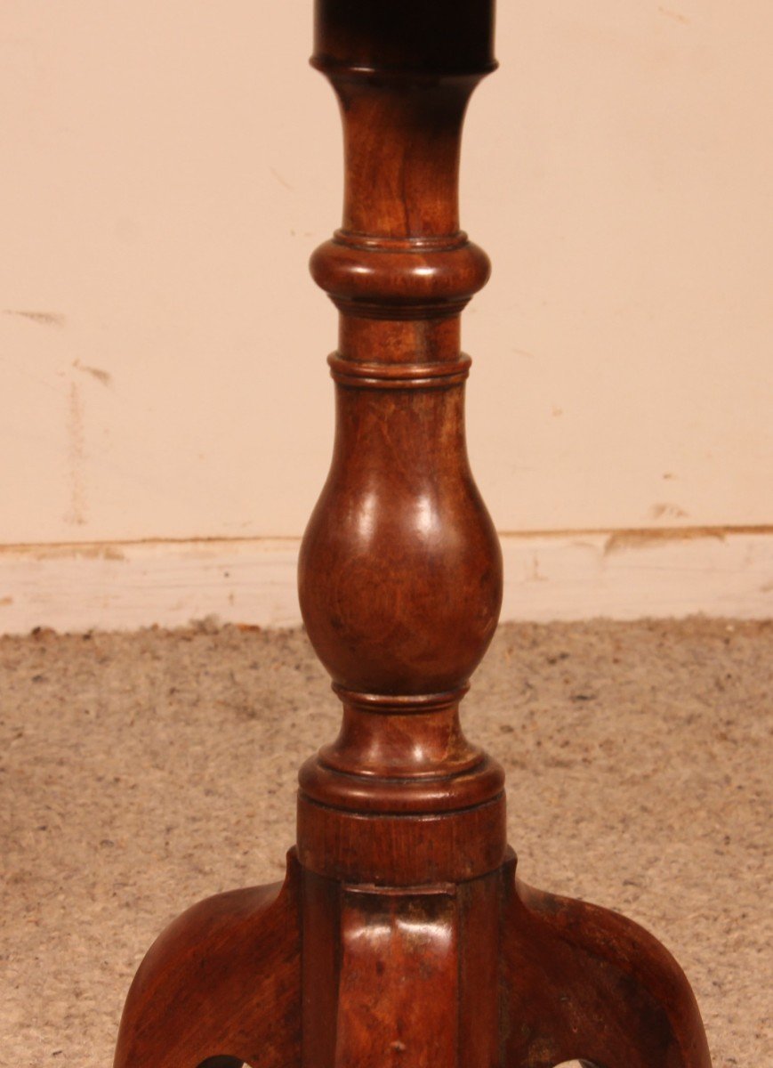 Small Mahogany Tripod Table - 19th Century-photo-2