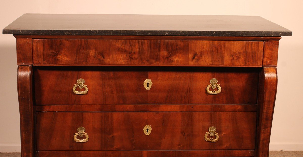  Early 19 Century French Chest Of Drawers In Walnut -photo-3