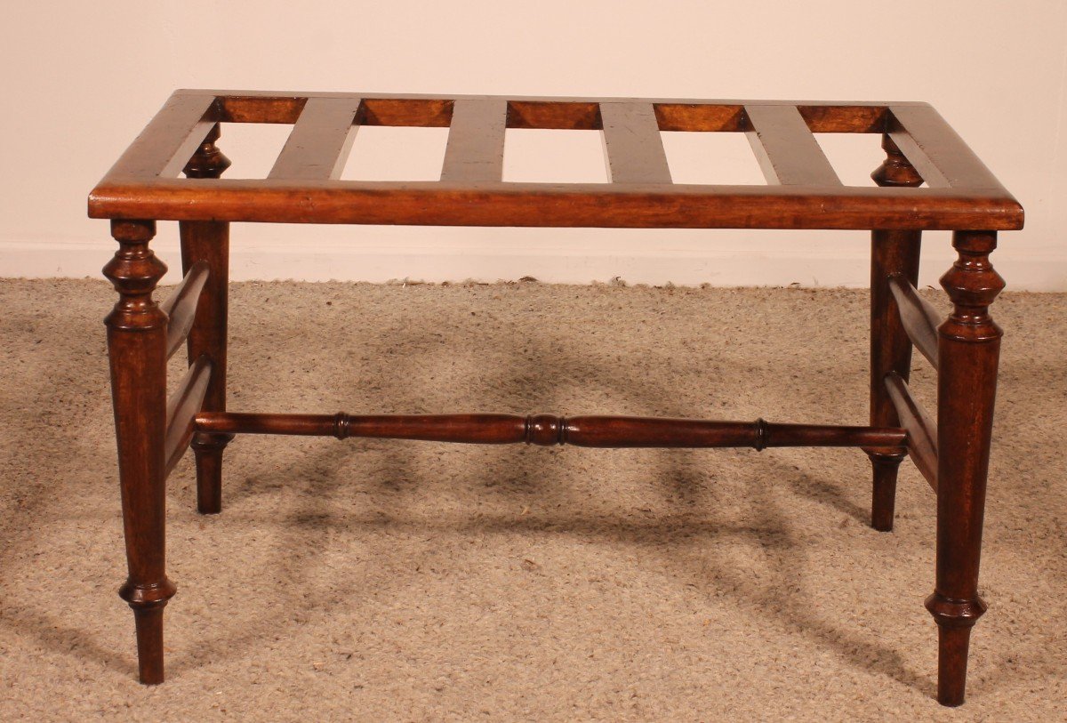 19th Century Luggage Rack In Walnut