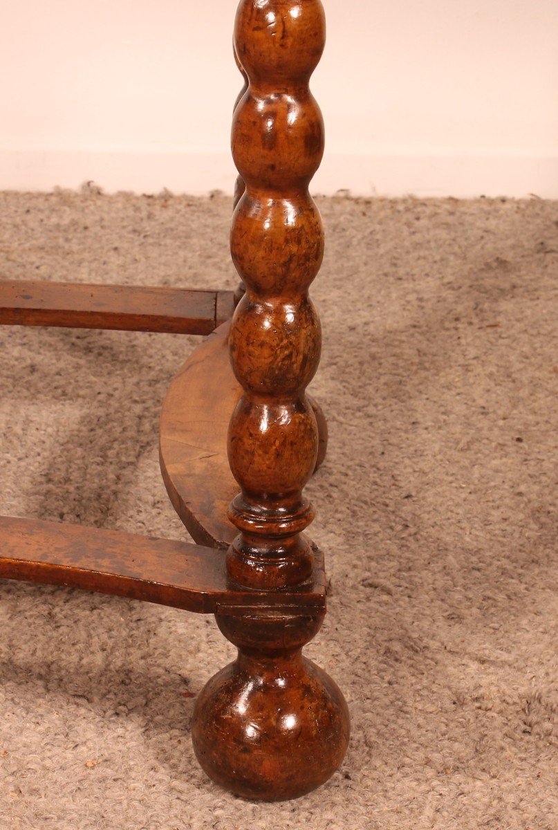 Small Writing Table/side Table In Walnut-17th Century-photo-4