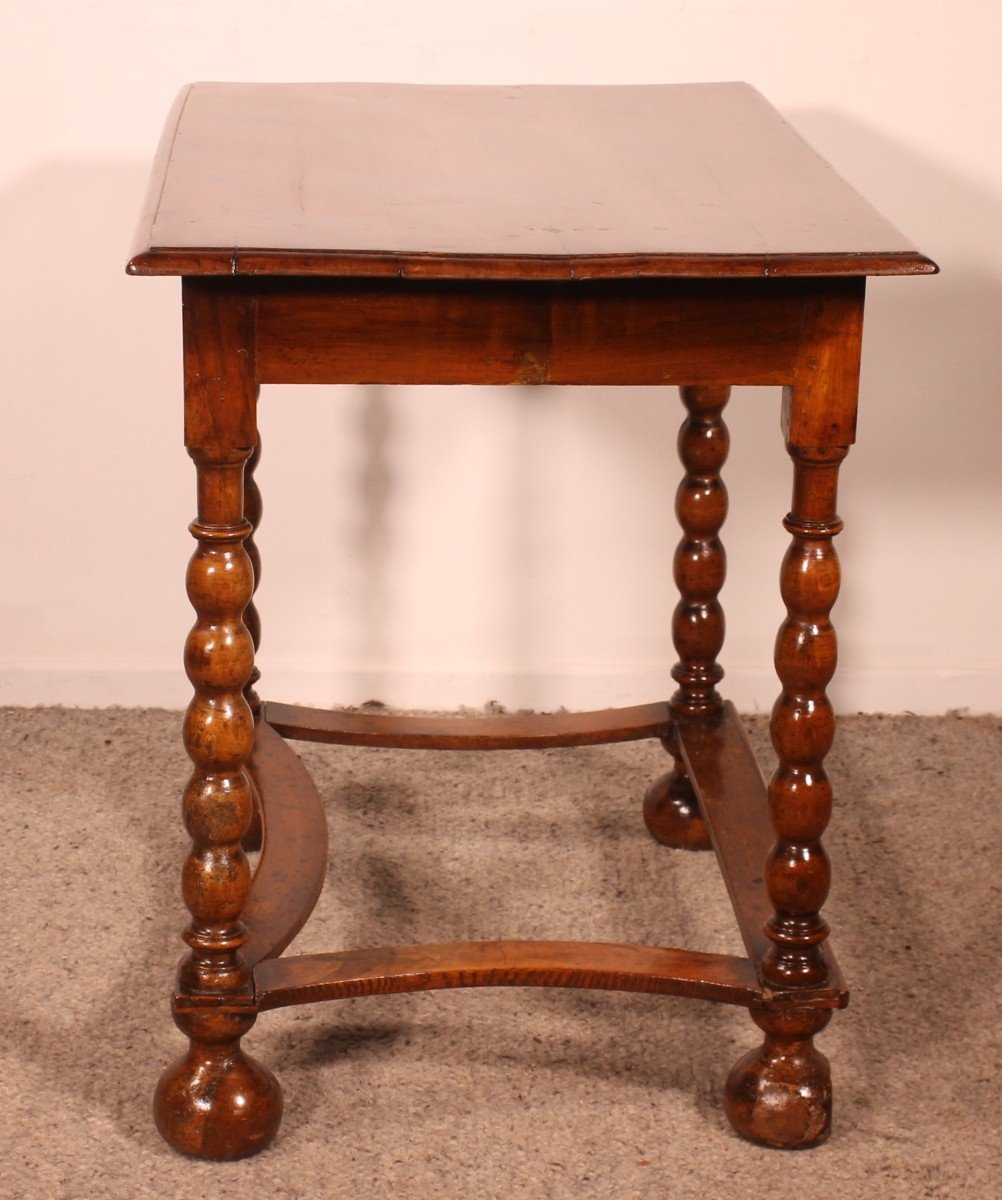 Small Writing Table/side Table In Walnut-17th Century-photo-4