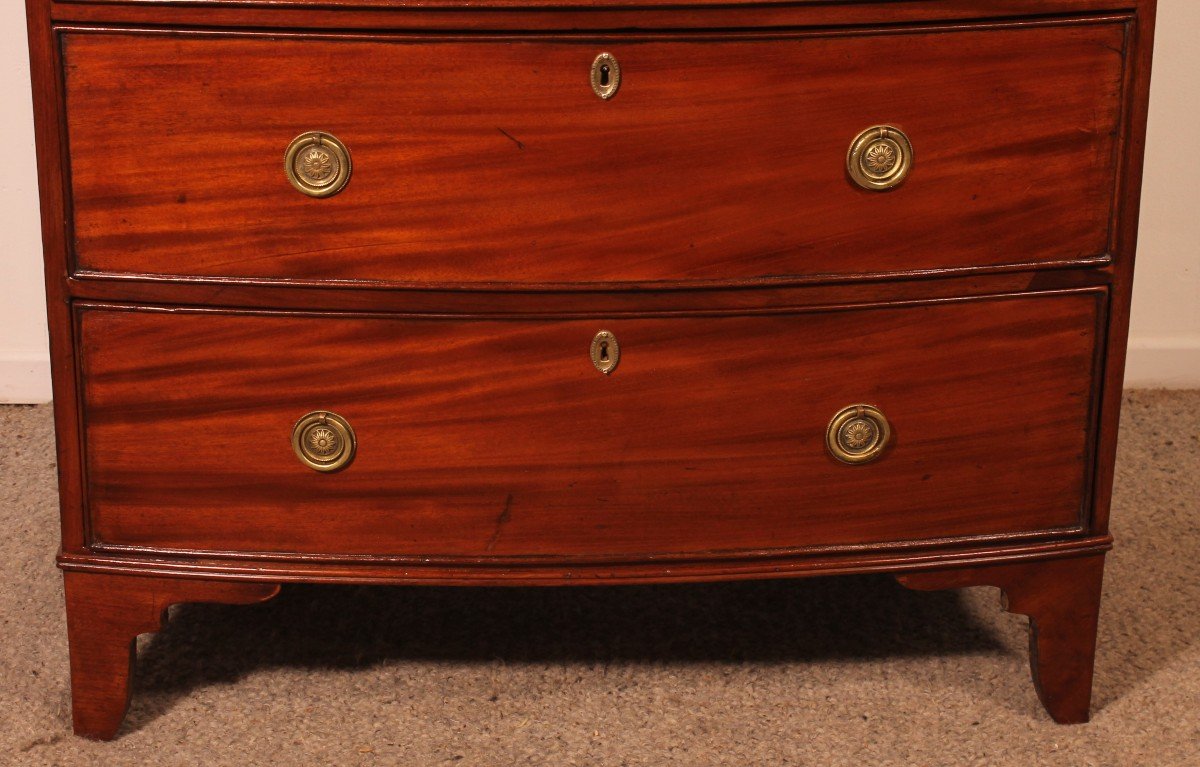 Mahogany Chest Of Drawers With Writing Table Circa 1800-photo-3