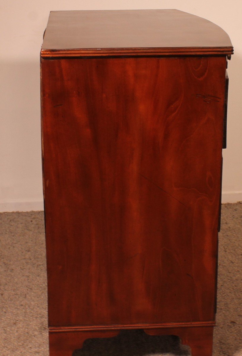 Mahogany Chest Of Drawers With Writing Table Circa 1800-photo-2