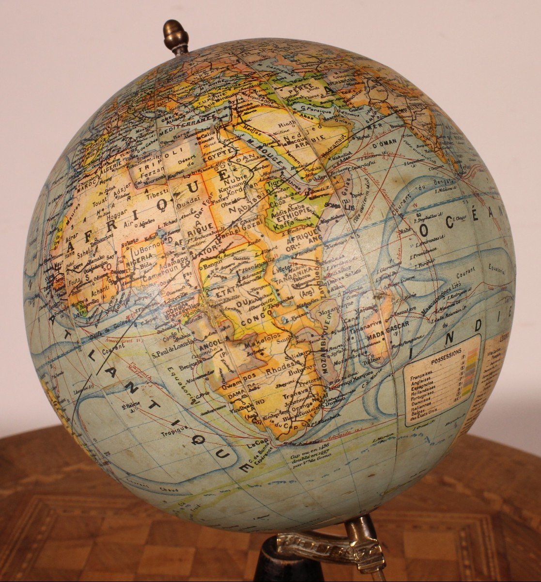 Small Terrestrial Globe From J.forest - Paris-photo-4