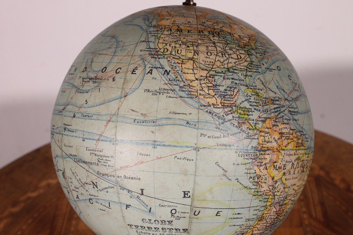 Small Terrestrial Globe From J.forest - Paris-photo-6