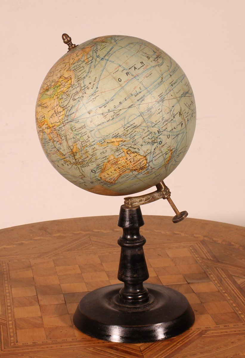 Small Terrestrial Globe From J.forest - Paris