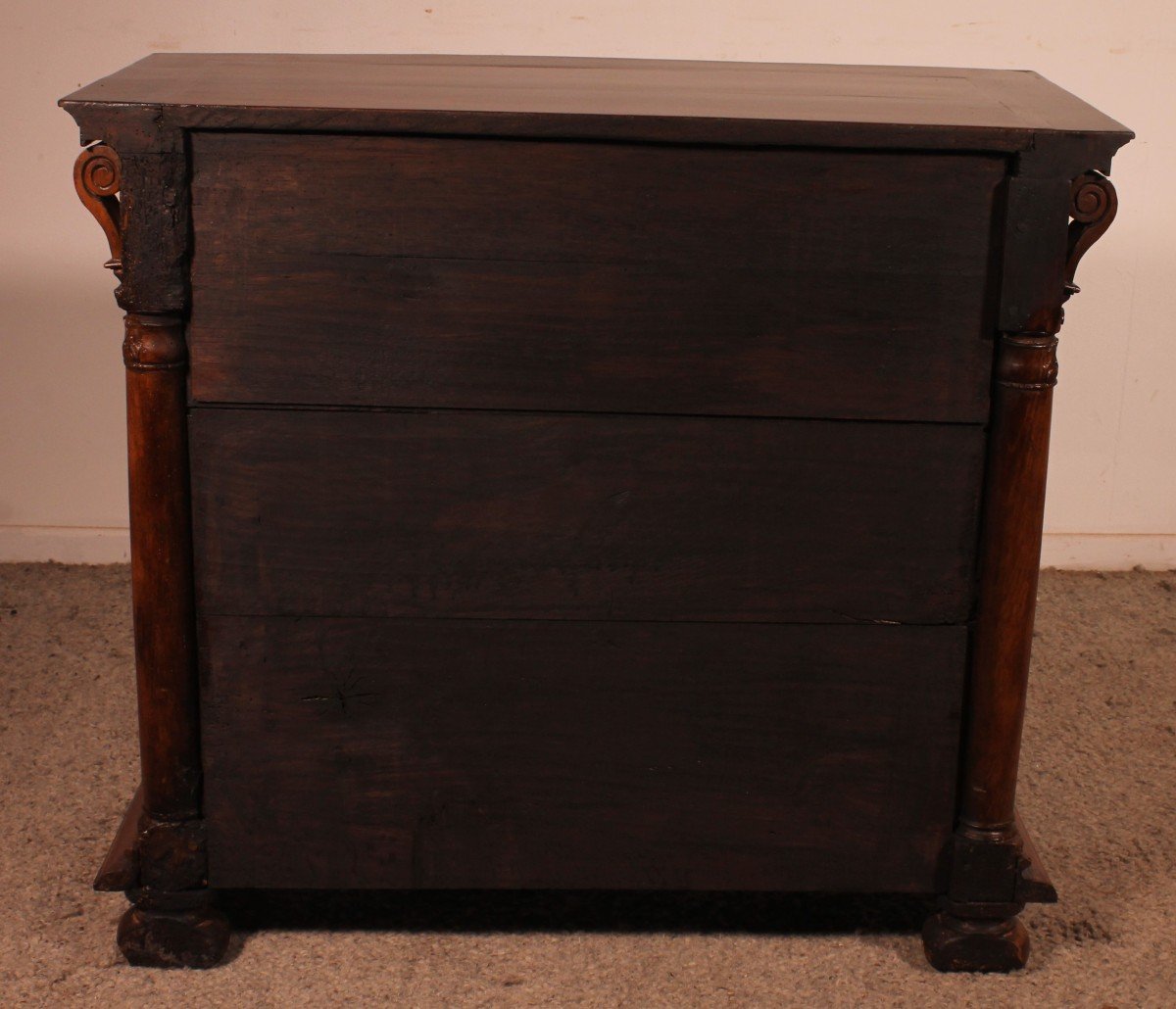 Small Renaissance Buffet In Walnut-17th Century From France-photo-5