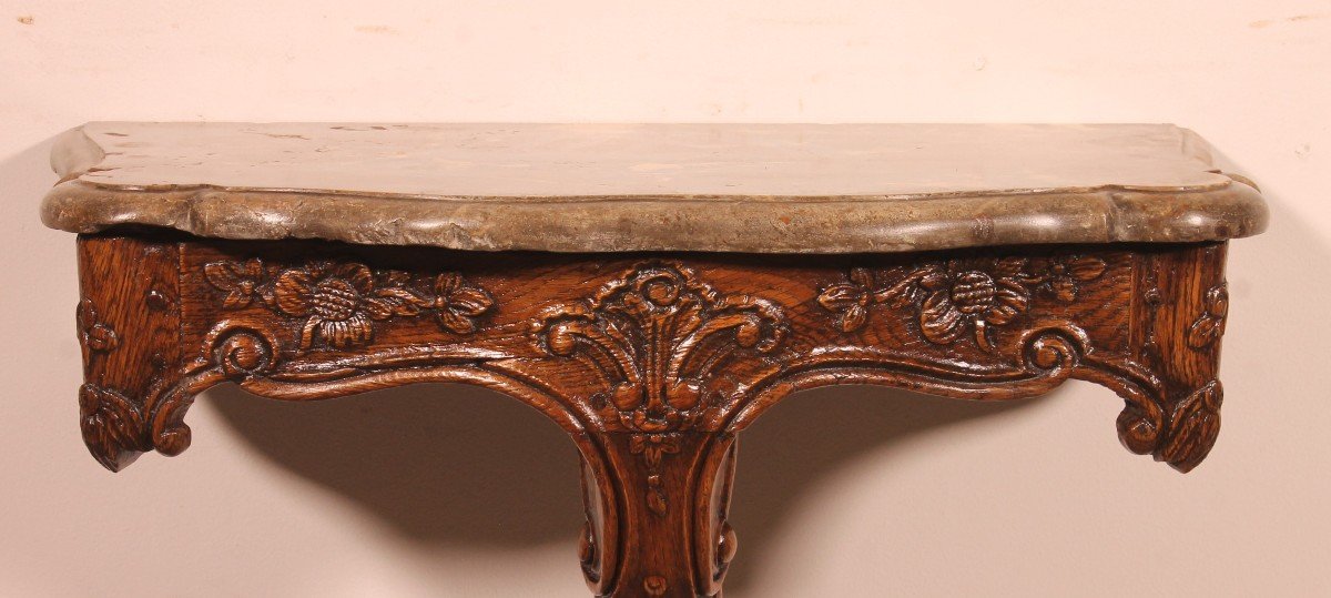 Louis XV Period Console In Oak-photo-2