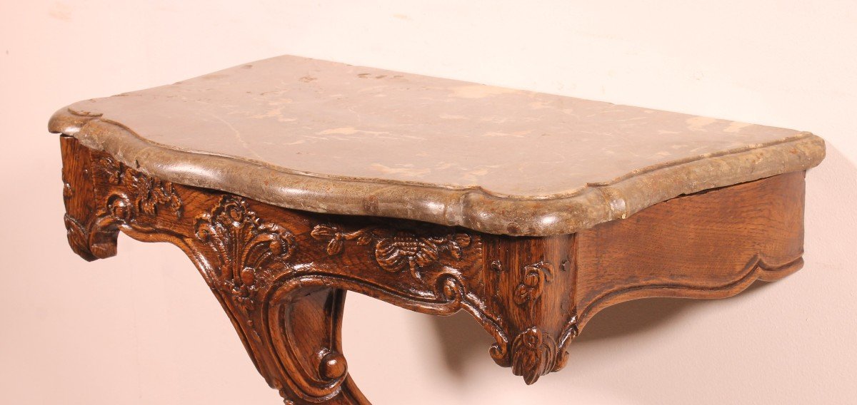 Louis XV Period Console In Oak-photo-2