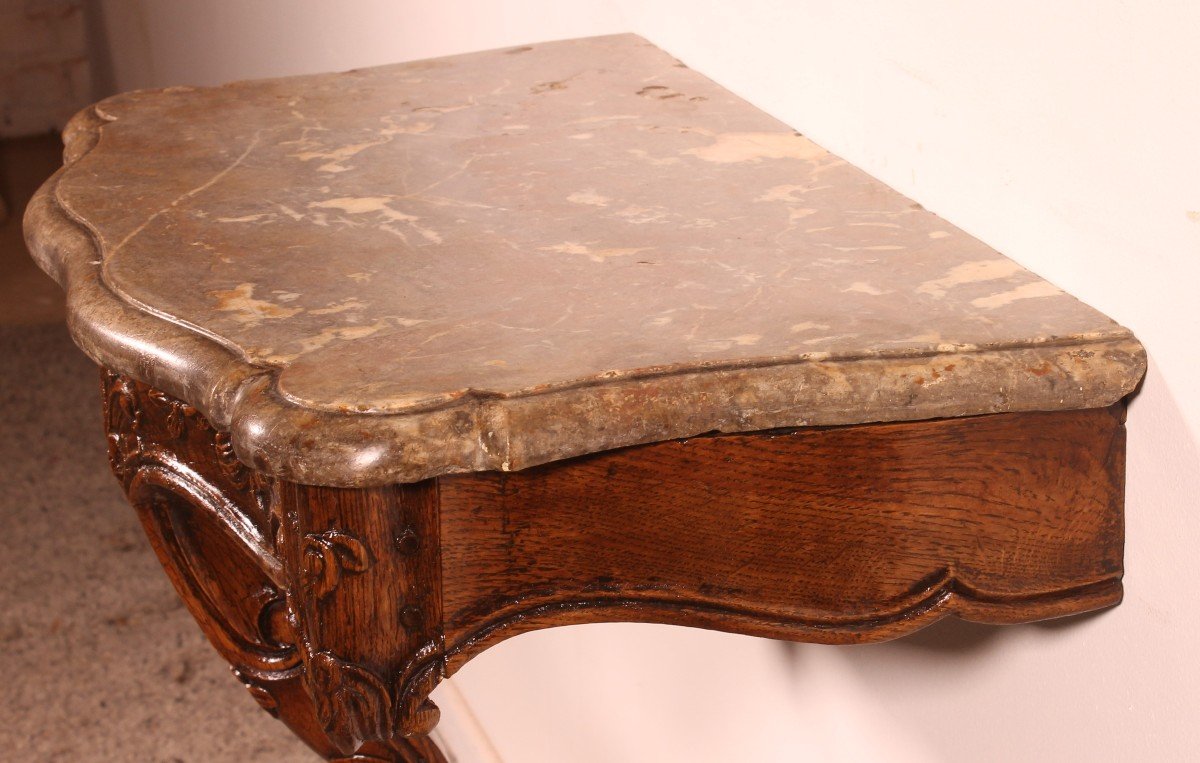 Louis XV Period Console In Oak-photo-3