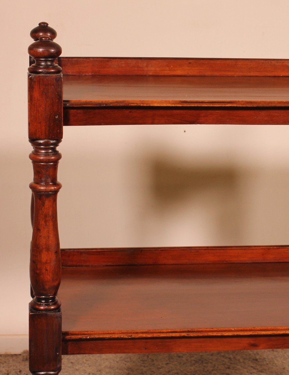19th Century Solid Mahogany Three Tier Buffet-photo-2