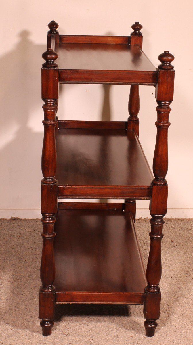 19th Century Solid Mahogany Three Tier Buffet-photo-4