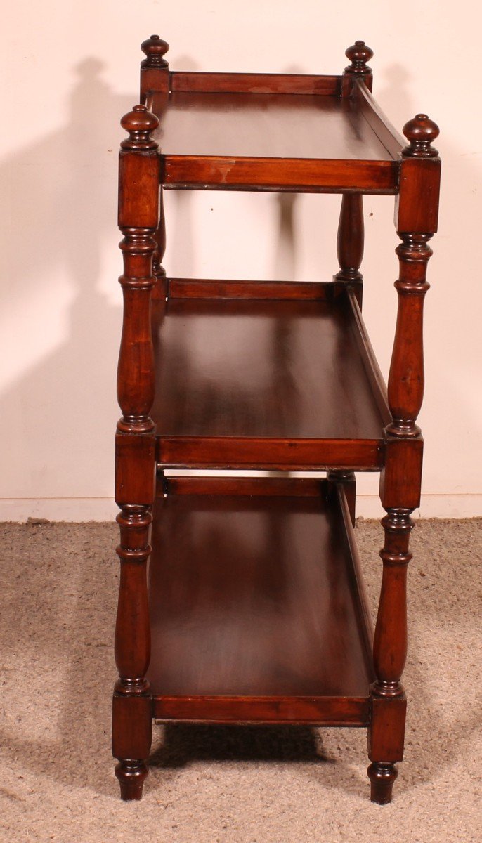 19th Century Solid Mahogany Three Tier Buffet-photo-6