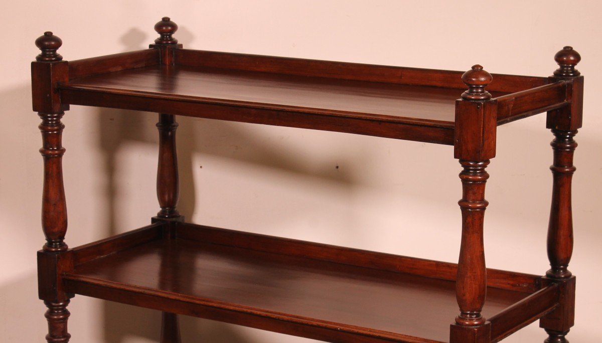 19th Century Solid Mahogany Three Tier Buffet-photo-8