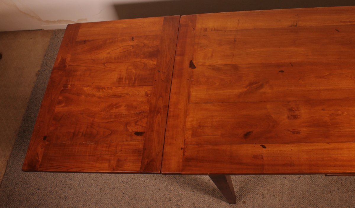 19th Century Cherry Wood Extending Table-photo-7