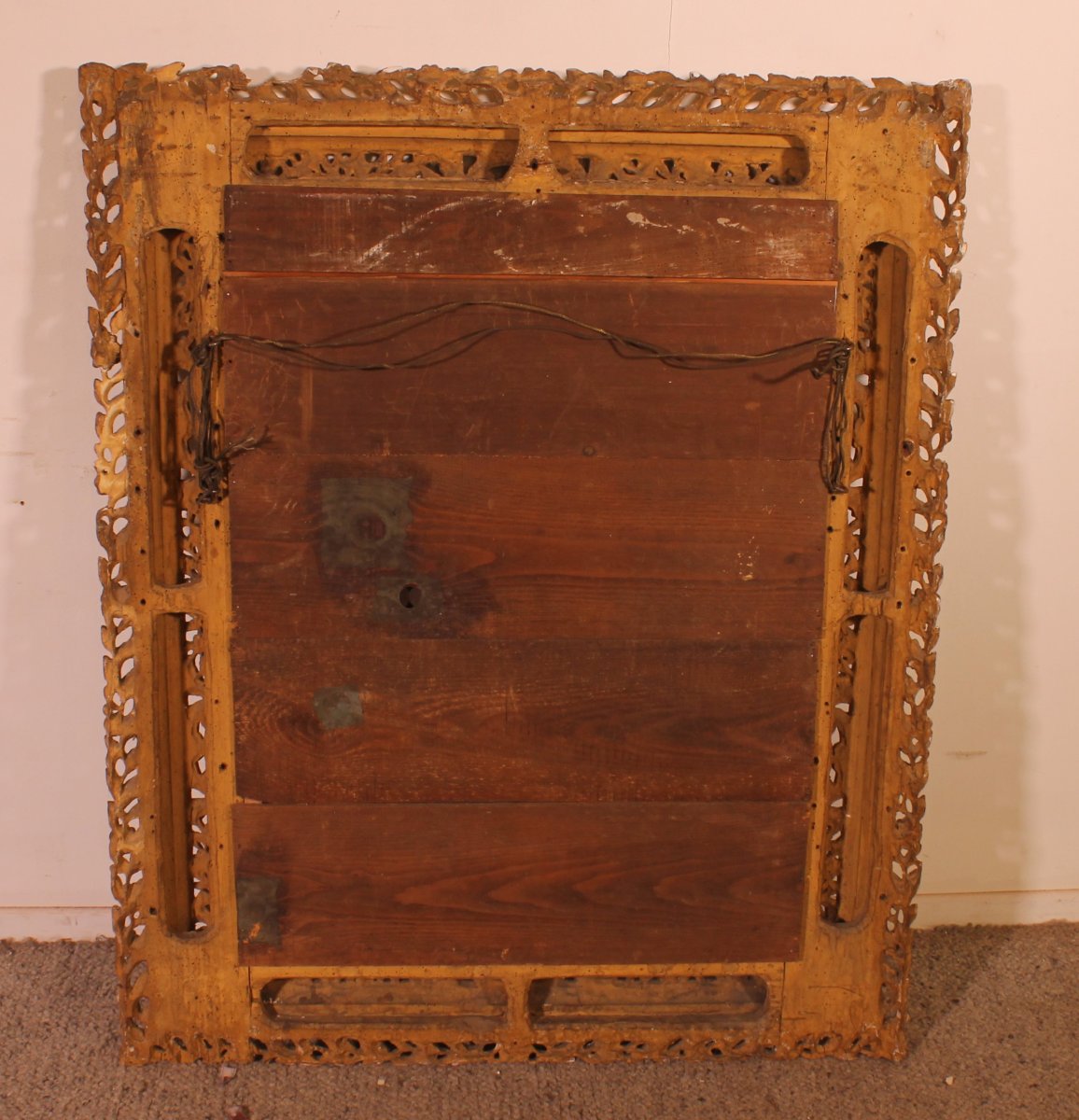 18th Century Italian Mirror In Gilded Wood-photo-7
