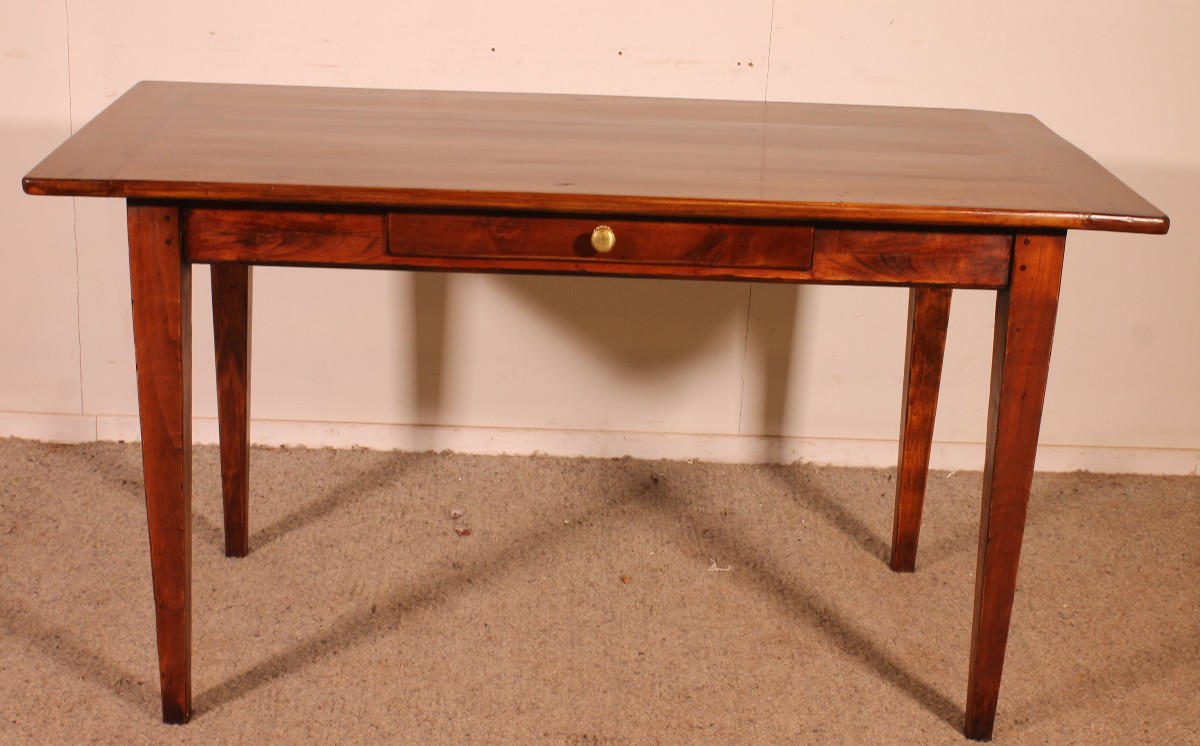 Small 19th Century Cherry Wood Farmhouse Table