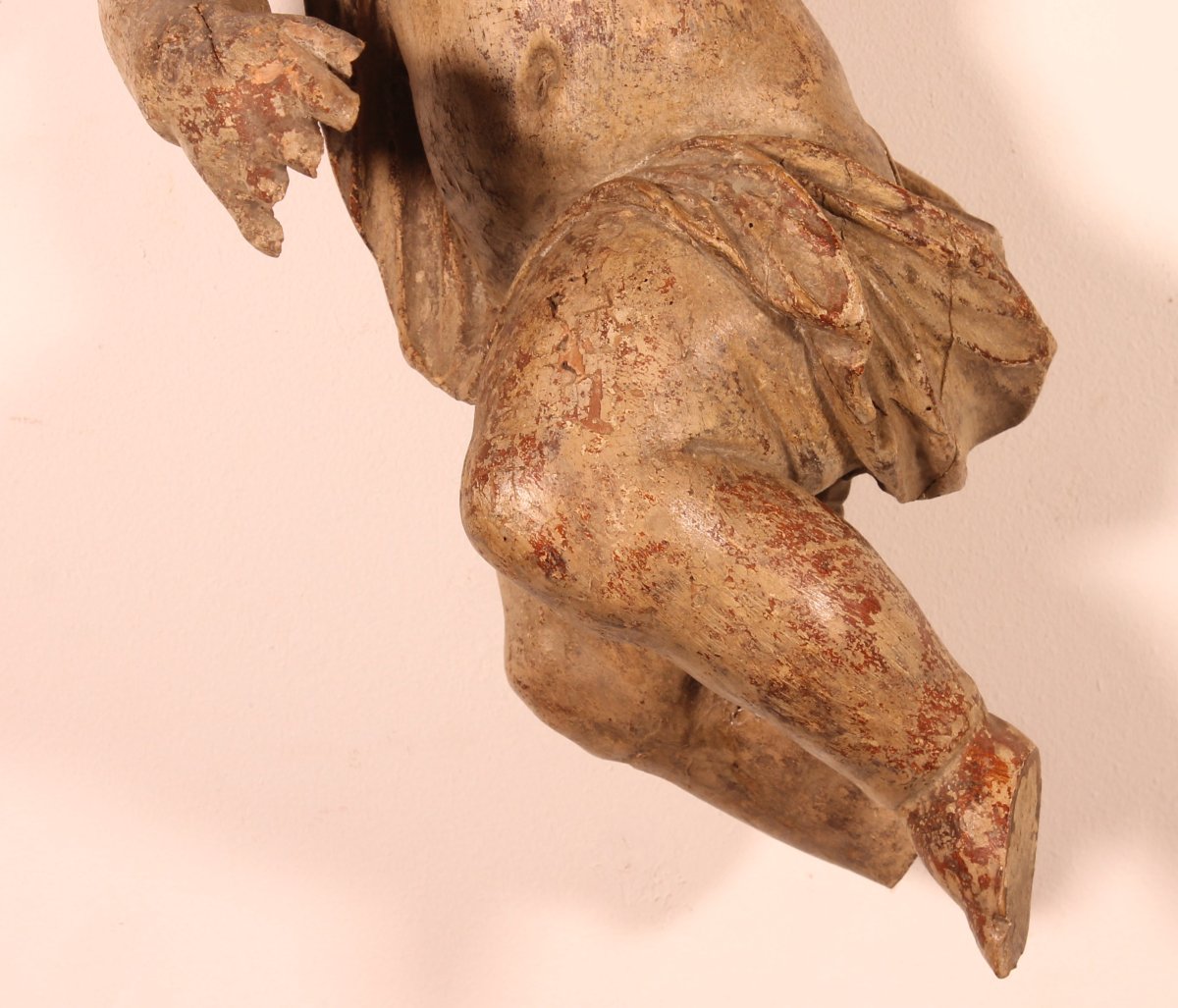 Carved Wooden Cherub - 18th Century-photo-2