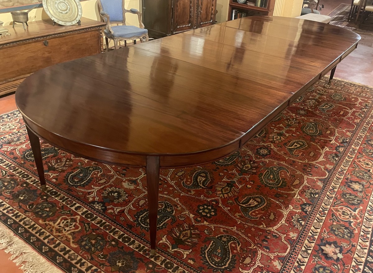 Table De Salle à Manger d'époque 18° Siècle  8 pieds En Acajou de 4m08 de long