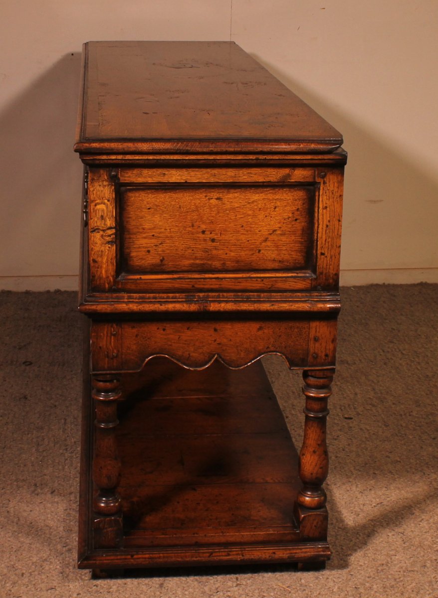 English Console Called Dresser Base In Oak-photo-3