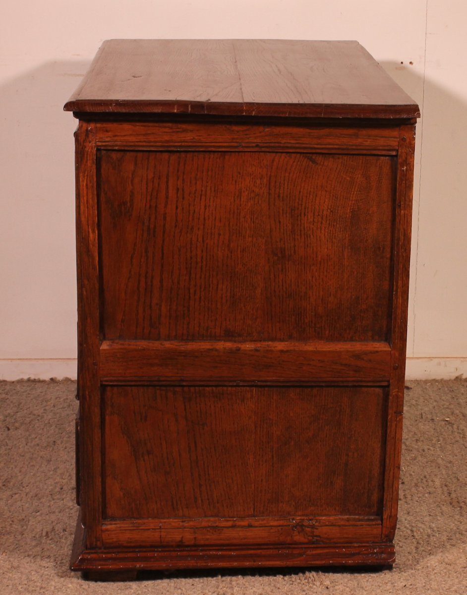 English Oak Chest Of Drawers, Early 18th Century-photo-3
