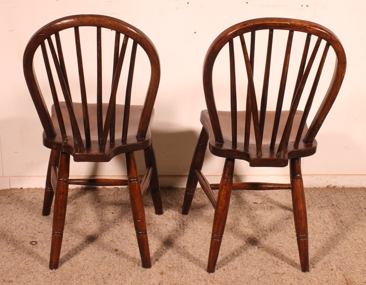 A Pair Of 19th Century Windsor Chairs-photo-3