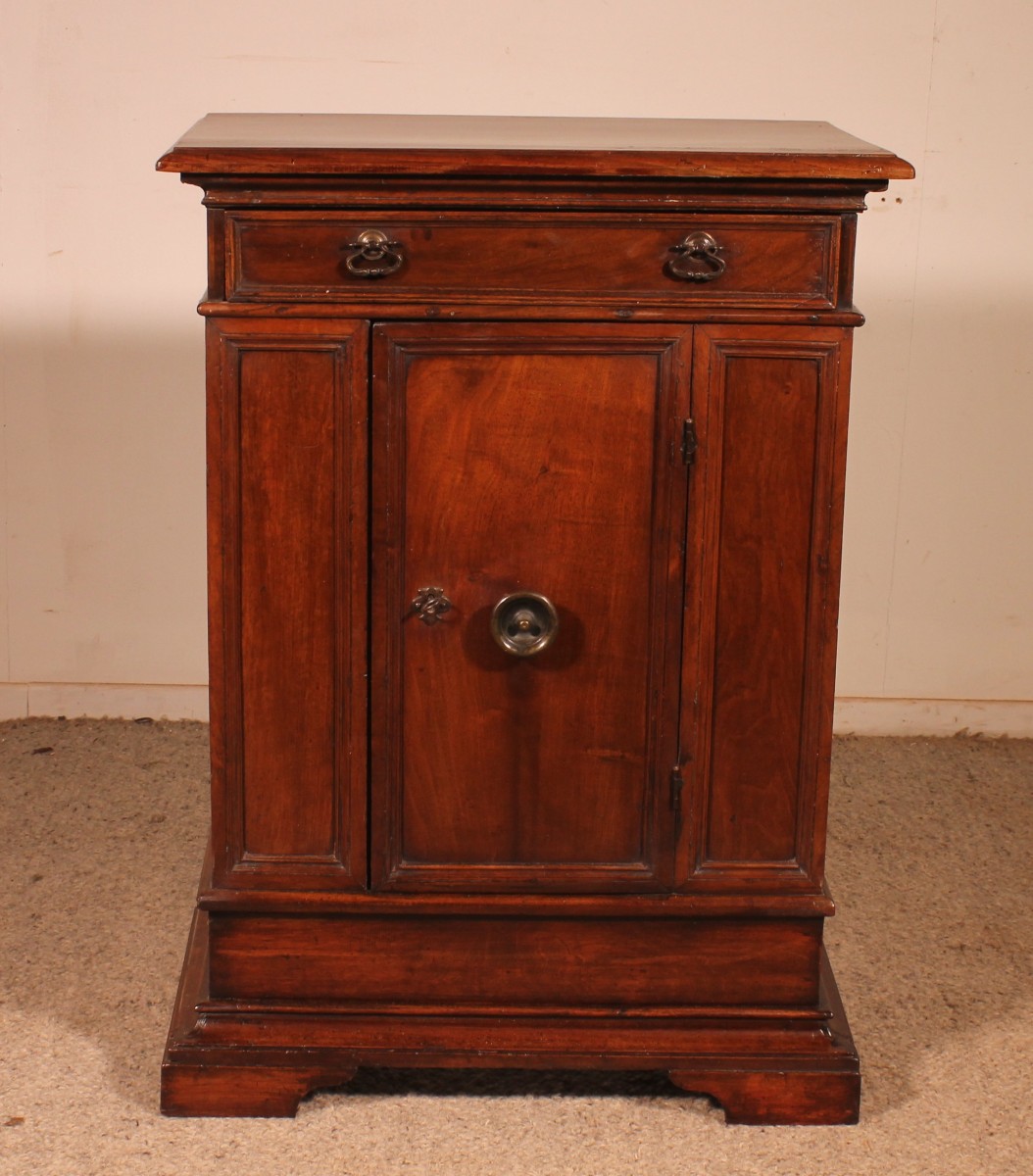 A 17th Century Italian Walnut Oratory Or Small Sideboard