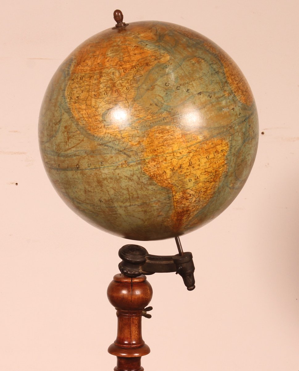 J. Forest Paris 19th Century Library Globe-photo-2