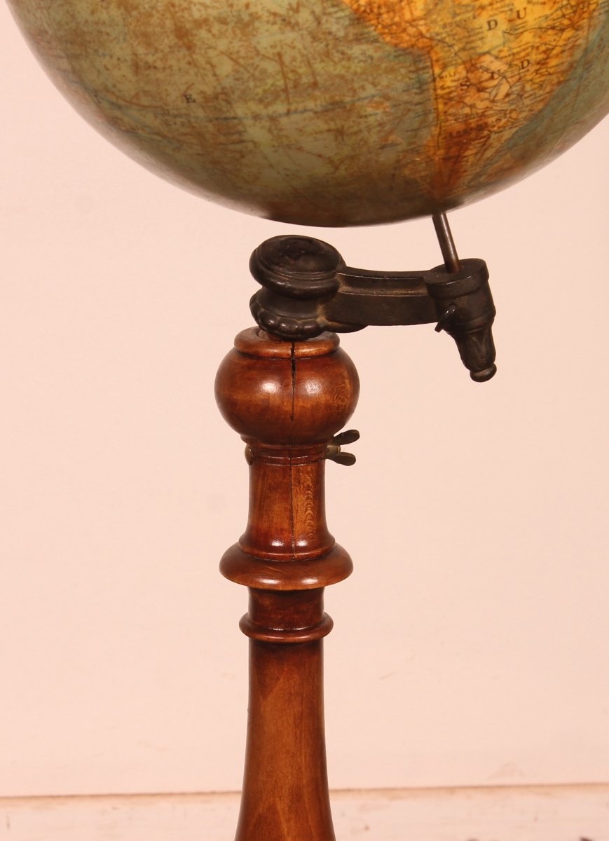 J. Forest Paris 19th Century Library Globe-photo-4