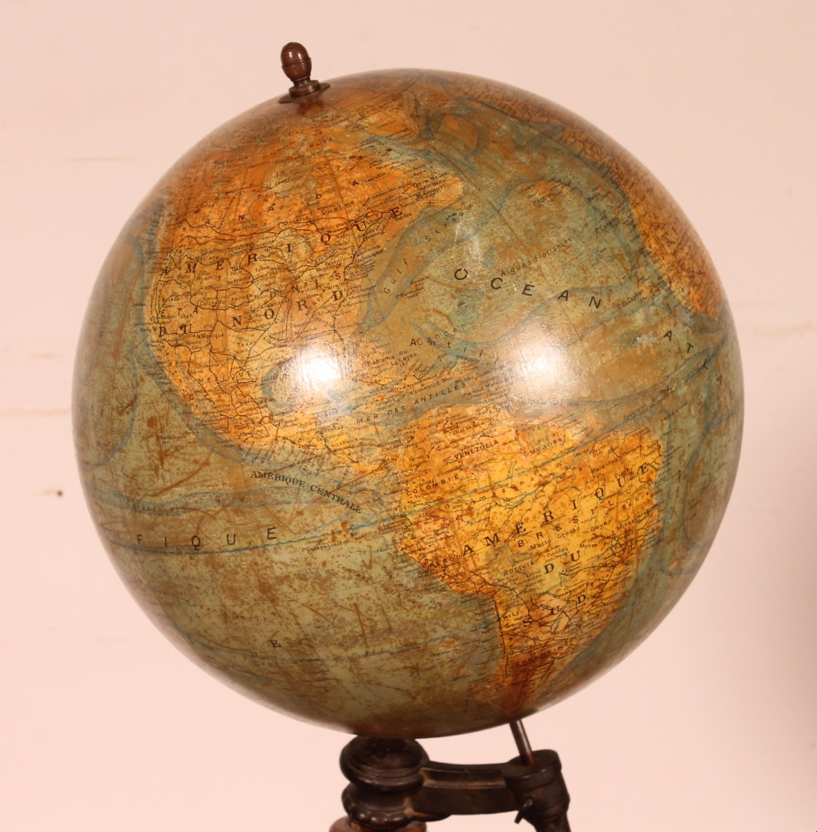 J. Forest Paris 19th Century Library Globe-photo-1