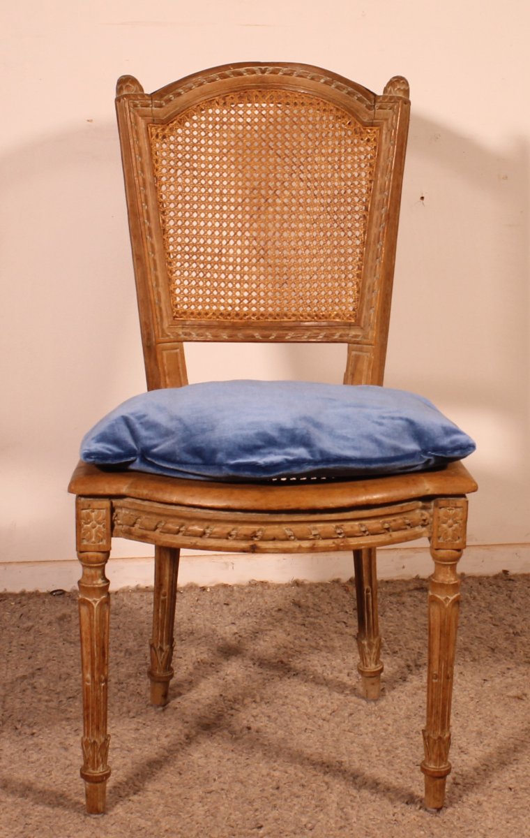 Directoire Period Oak Chair -photo-4
