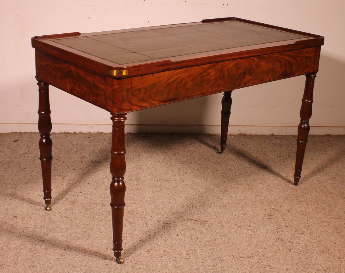 Empire Period Mahogany Tric-trac Table-photo-4