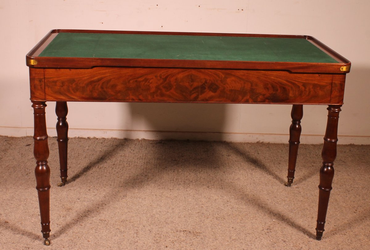 Empire Period Mahogany Tric-trac Table-photo-2